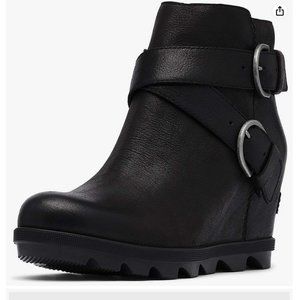 SOREL JOAN OF ARCTIC WEDGE II BUCKLE BOOT - BLACK SIZE 11
